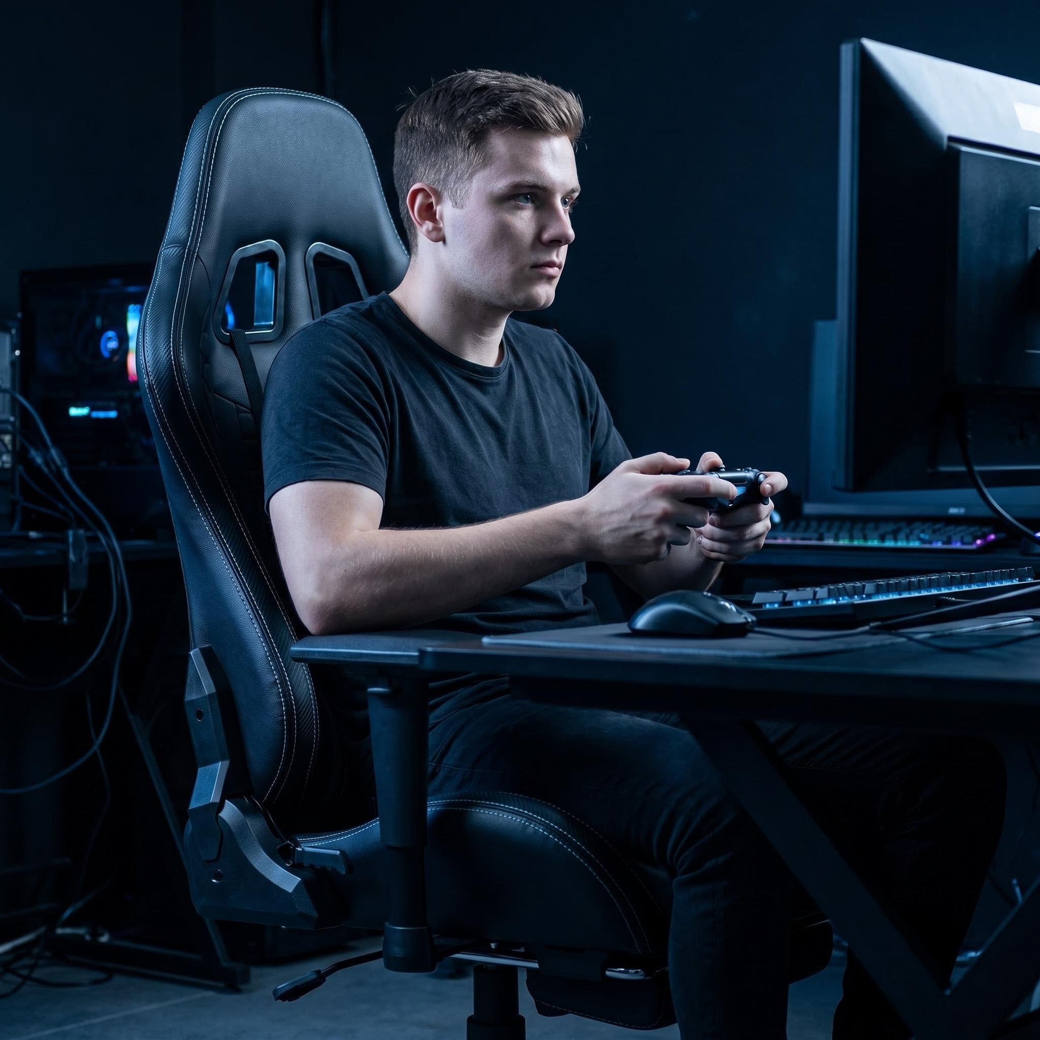 Wholesale Custom Ergonomic Racing Chair Boss PC Computer Chair Black Silla Gamer Gaming Chair