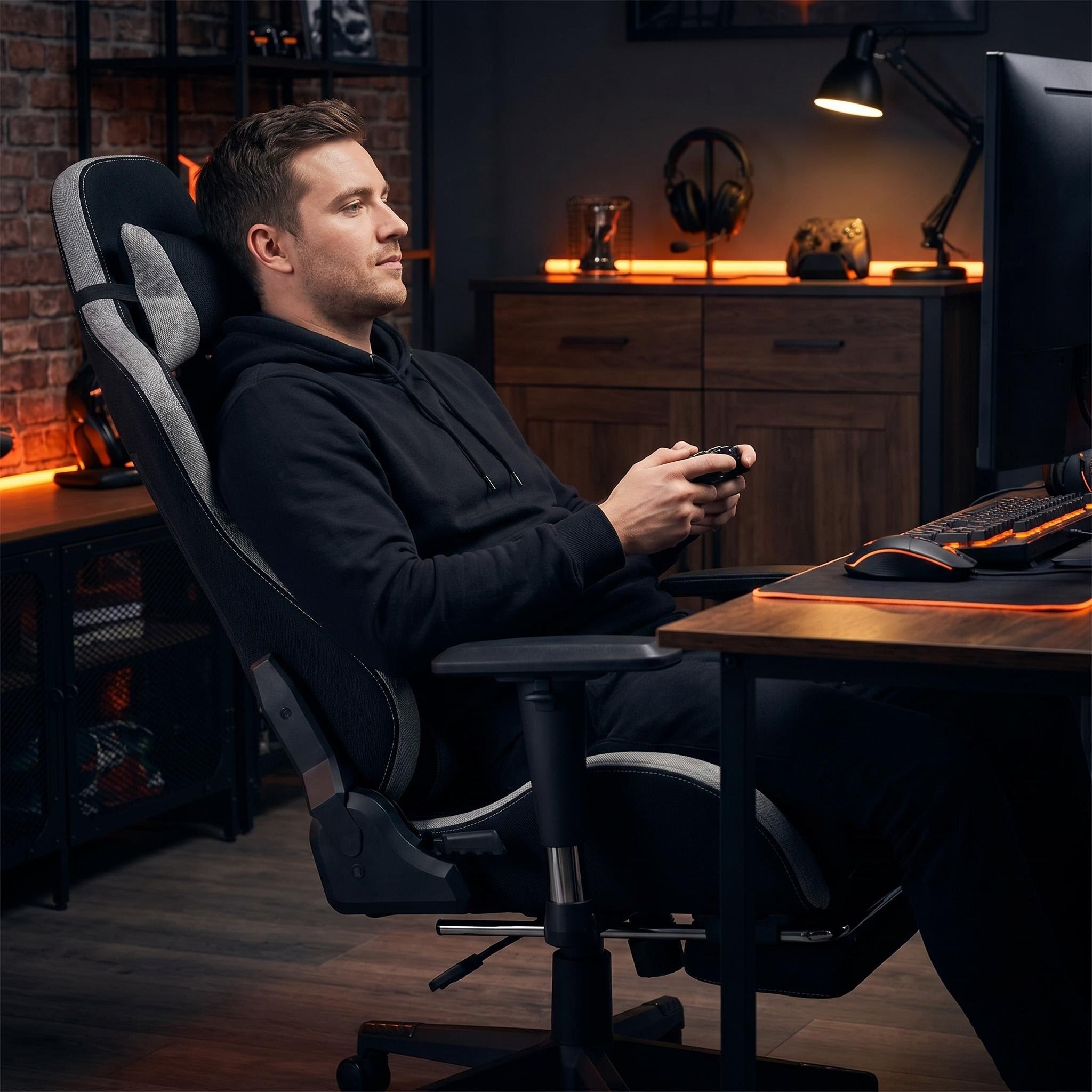 Wholesale Custom Ergonomic Racing Chair Boss PC Computer Chair Black Silla Gamer Gaming Chair