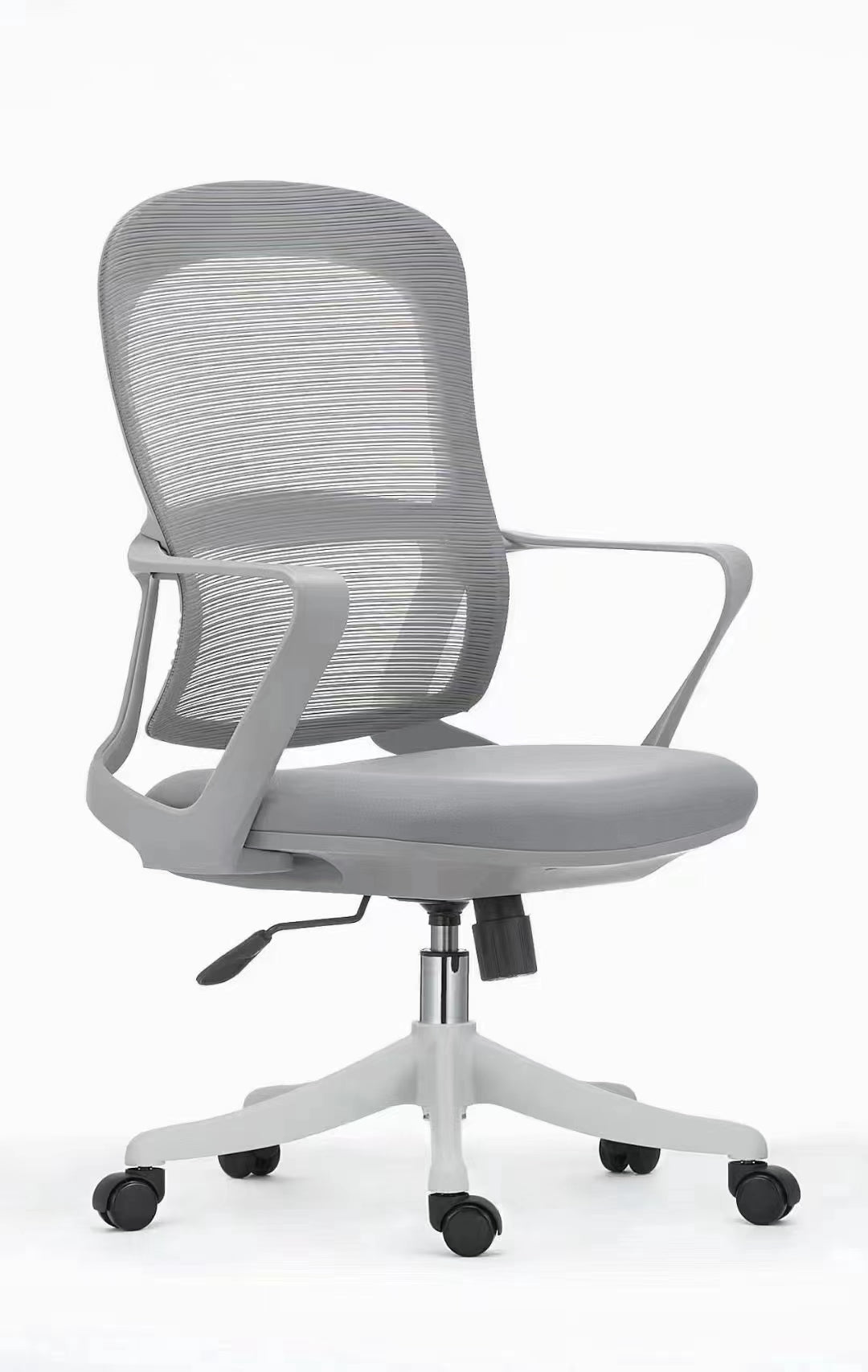 Ergonomic Mesh Office Chair with Armrests – Gray