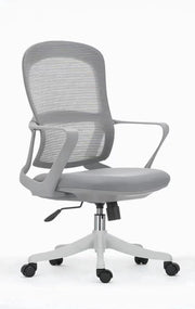 Ergonomic Mesh Office Chair with Armrests – Gray